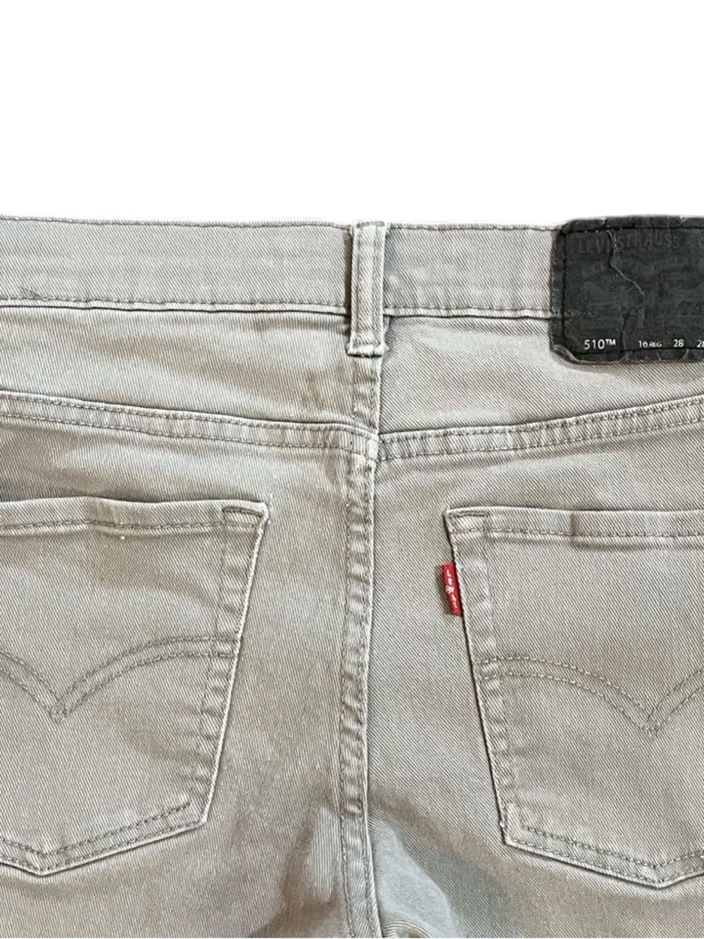 🧍🏽Levi's Big Kid Boys’ 510 Skinny Fit Jeans in Sidewalk~Sz 16 Reg~Low Rise~28X28 - Picture 5 of 14